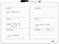 Desq Planbord Week | Magnetisch Whiteboard | Weekplanner | 39,5 x 28 cm