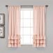 Lush Decor Allison Ruche Raamgordijn Paneel Paar, 114,3 cm L x 101,6 cm B, Blush