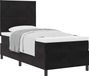 vidaXL Boxspring bed met hoofdeinde Zwart 90 x 190 cm Fluweel