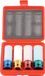 ELMAG jeu de douilles à choc, version longue, SW 17,19,21,22 mm, revêtement anti-rayures