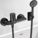 Merkloos PromoHome Badkraan Waterval Zwart met Handdouche