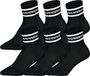 Huddle Sokken HUDDLE 6pk Crew Socks Zwart 43-46