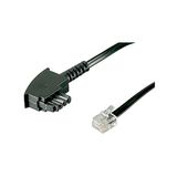 Goobay 3m TAE-F/RJ11 Cable Zwart
