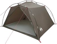vidaXL Tunneltent 4-persoons Bruin en Grijs