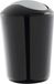 Poubelle avec couvercle pivotant - plastique noir - 5 litres