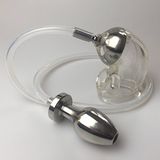 Bondage Masters Kuisheidskooi Kuisheidsapparaat met Aansluitbare Buttplug