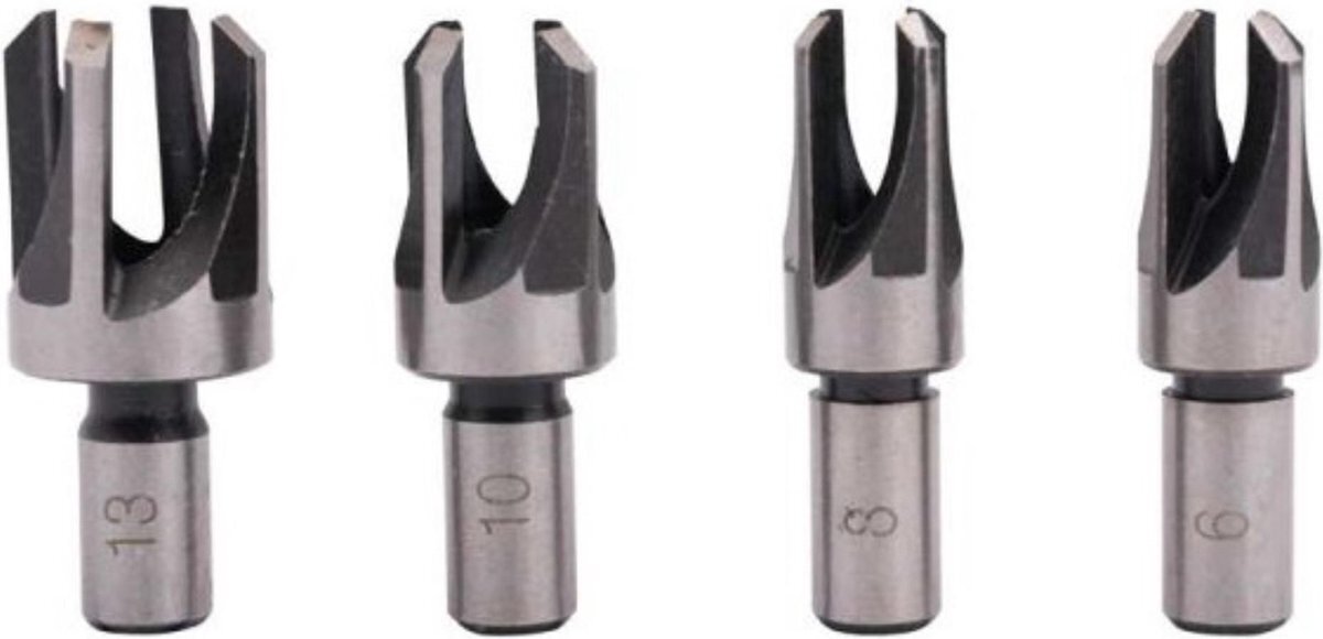 Top Gear Proppenboor Set - 6, 8, 10 & 13 mm. - 4 stuks