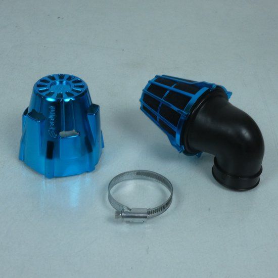 Air Polini Luchtfilter Conus Ø37mm 90° Bleu 203.0117