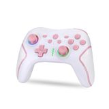 NK Draadloze switch/OLED/Lite/Pro met wake-functie, Macro-instellingen, bluetooth, 6 assen, turbo-functie, dual shock, dubbele vibratie, led-display, wit en roze