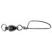 Mustad Émerillons Ma030-bn Roulement à billes Anneau soudé & émerillon à clip