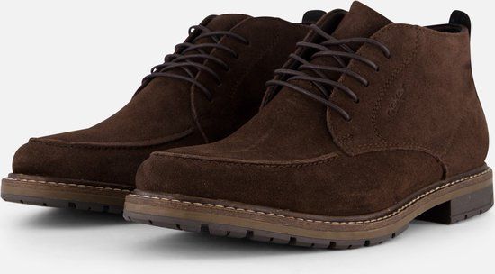 Rieker Veterschoenen bruin Suède - Maat 41 - Heren - 386240 - Casual schoenen