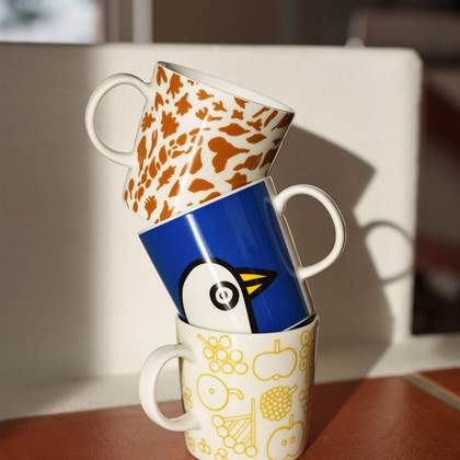 Iittala Oiva Toikka Beker 0,3 L - Cheetah Brown - Porselein - Bruin