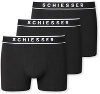 Schiesser 95/5 Organic Short Homme - Noir - 3 pièces - Taille XL