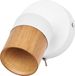Osram LED Spot Half Wood Line Plafondspot GU10, Wandspot, Wit/Hout decor, Staal/Rubberhout, draaibaar, AAN/UIT