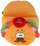 Apollo Grote voetenwarmer pantoufle Fastfood - taco - one size - 30 x 27 cm - polyester - cadeau
