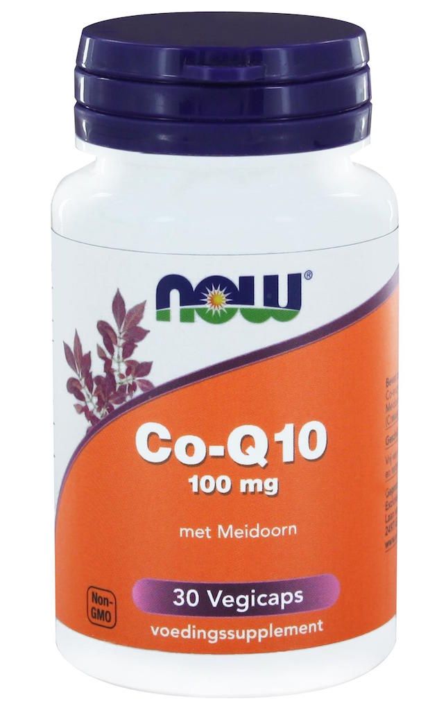 NOW NOW Co-Q10 100 mg Meidoorn Capsules 30st