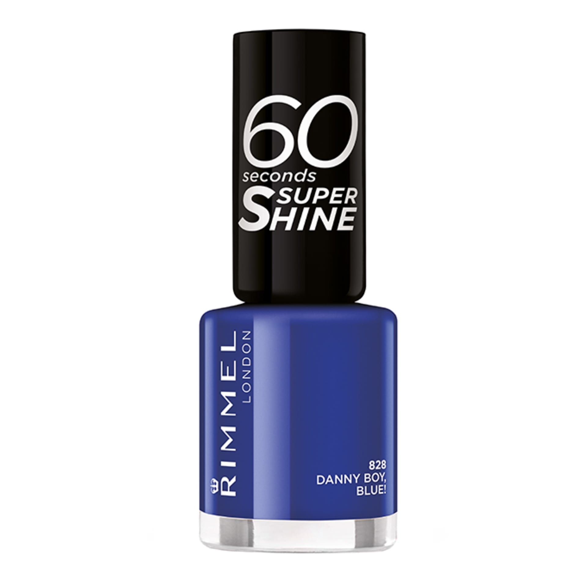 Rimmel 60 Seconds Super Shine Nail Polish - 828 Danny Boy, Blue! - Blue