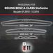 HEYNER® Essuie-glace pour BEIJING BENZ A-CLASS Hayon | A-KLASSE 01.2013 - 12.2015, Essuie-glace plat HYBRIDE, Aérodynamique & Flexible, Revêtement nanographique