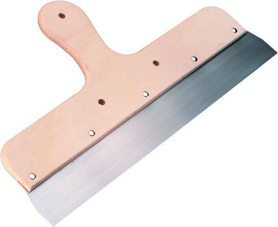 Metselmeisje Pleistermes RVS houten greep 500mm