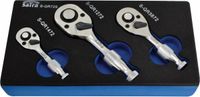 ASTA/SATRA SATRA Stubby ratel set - 3 delig - Mini ratels - 1/2, 3/8 en 1/4 duims