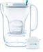 BRITA Carafe filtrante Style LED Cool, 2,4 l, Bleu