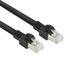 ACT Zwart 10 meter S/FTP CAT7 PUR flex patchkabel snagless met RJ45 connectoren (CAT6A compliant) FB8510