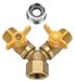 Irrigation de jardin Adaptateur 2 voies Laiton G1/2 Séparateur d'eau