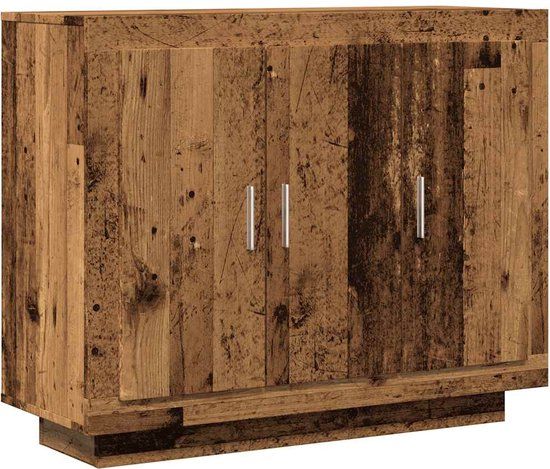 vidaXL Dressoir - 92x35x75 cm - Bewerkt hout - Oud hout
