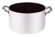Pentole Agnelli Aluminium Anti - Adherent Professional 5 Mm. diepe Platinum Saucepot met 2 handgrepen, 2,75 liter, zilver/zwart