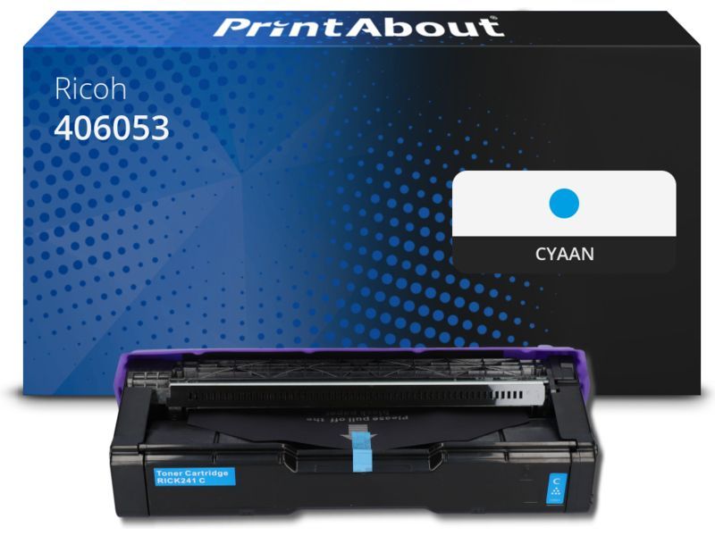 PrintAbout Toner 406053 (406097) Cyaan geschikt voor Ricoh