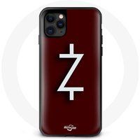 Maniacase Etui voor iPhone 12 Pro Max film Ozark Chicago Missouri dollar Baron Ruth Marty Wendy Casino zilver logo bordeaux rood Z