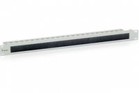 Equip 19" kabeldoorvoer 1HE met borstelinzetstuk lichtgrijs