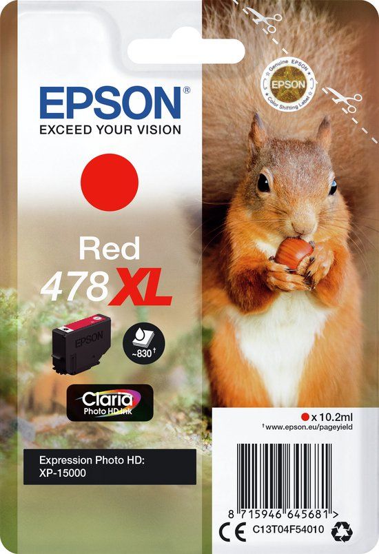 Epson 478XL Red Ink Cartridge - Original