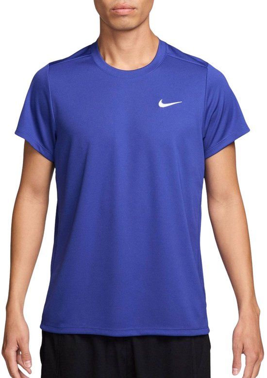 Nike Court Dri-FIT Victory Shirt Heren - Blauw - Maat L