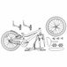 vidaXL Vélo enfant 14 pouce Rose clair