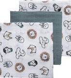 Meyco Baby Animal hydrofiele doeken 3-pack - 70x70cm - Multi