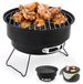 Solidchoice - Grill de camping pliable Sac de barbecue portable avec sac isotherme 26x26x18 cm