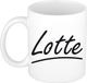 Bellatio Decorations Lotte Naam koffiemok - wit - 300 ml