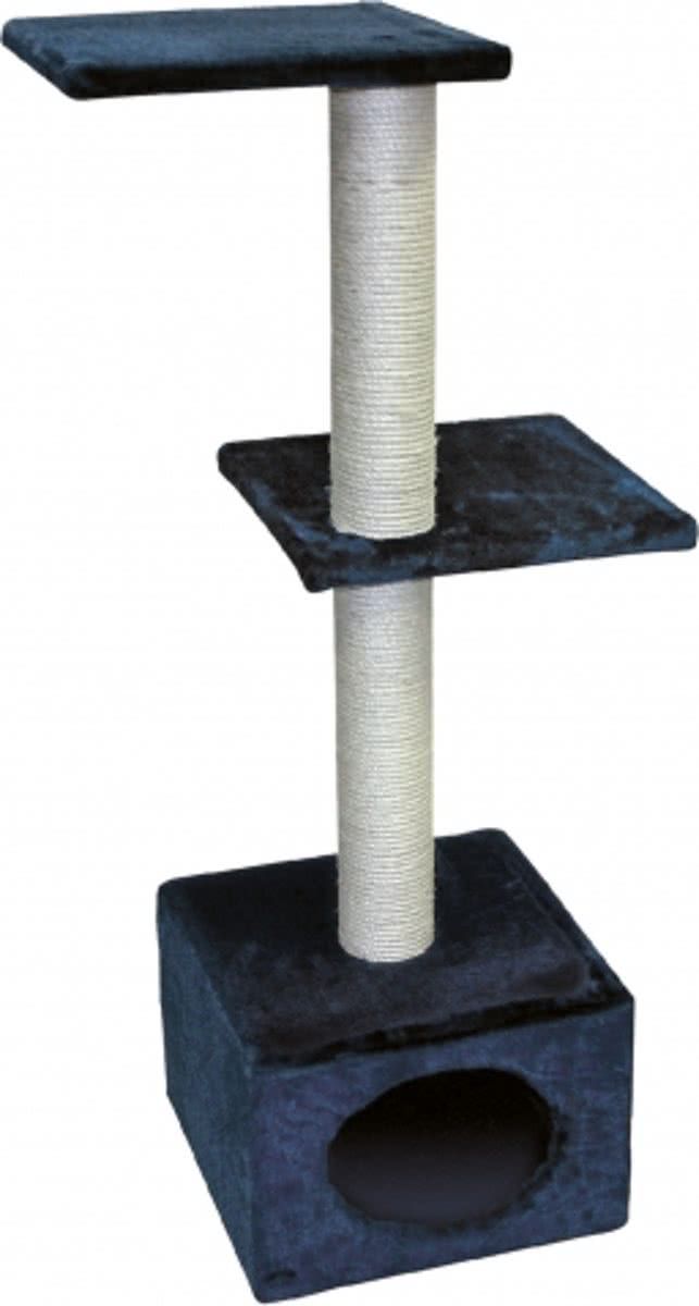 Duvo+ Krabpaal Venus - Krabpaal - 38 cm x 38 cm x 109 cm - Blauw