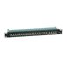 Value Cat.6 19"-Patchpanel, 24 Poorten, Geschermd, Zwart