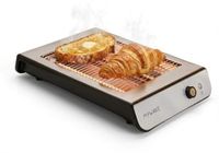 My Wave Platte broodrooster – voor alle soorten brood en gebak – horizontale broodrooster met 900 W vermogen – instelbare temperatuur en 6 standen – licht- en geluidsindicaties