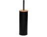 Versa Toiletborstel zwart metaal 9,5 x 38 x 9,5 cm