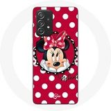 Maniacase Hoesje voor Samsung Galaxy A52 Minnie Mouse Cartoon rood