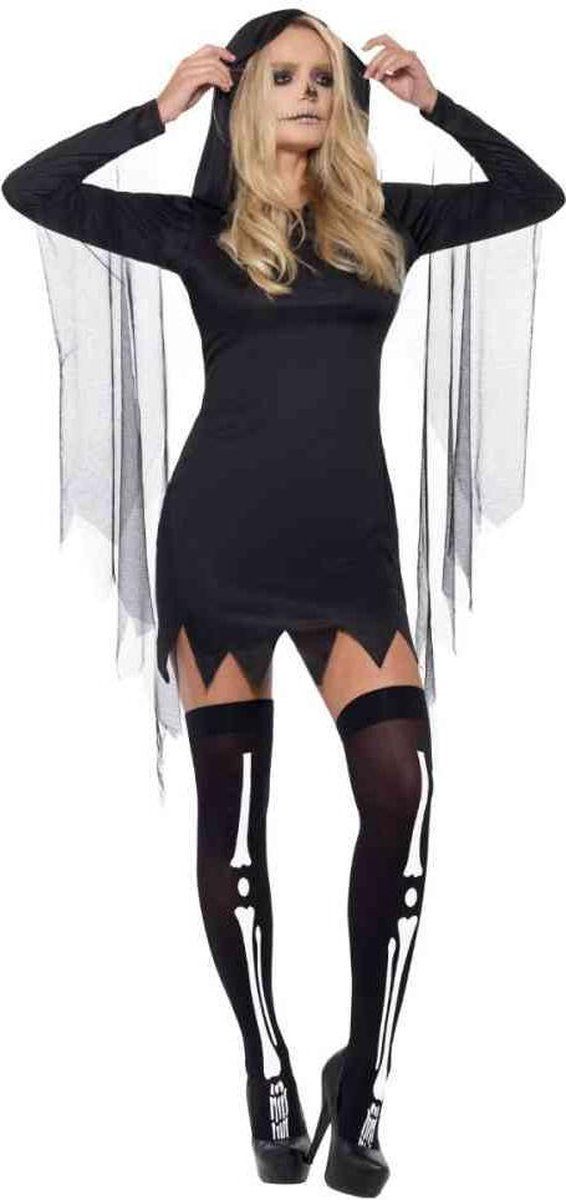 Smiffys Fever Kostuum Sexy Reaper Zwart - XS - Polyester