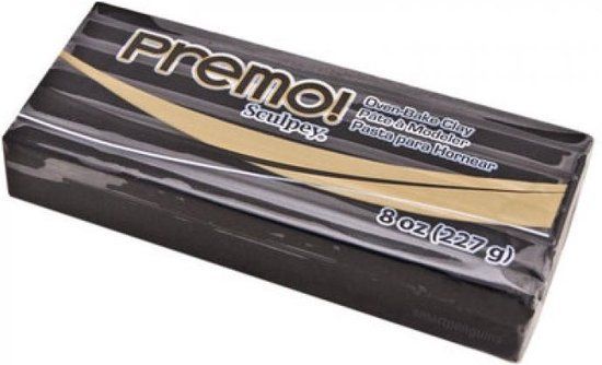 Premo Sculpey polymeerklei 227 gr, zwart