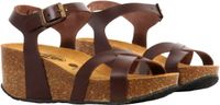 Plakton So Final Leder Keilsandalen bruin
