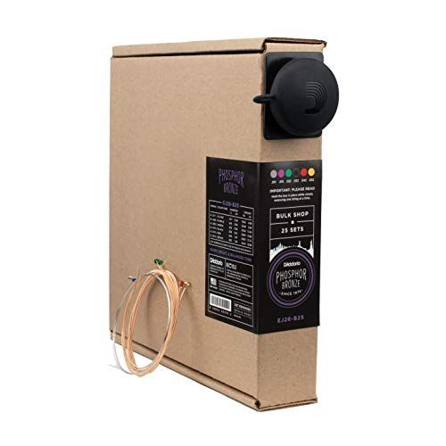 D'Addario EJ26-B25 11-52 Custom Light Phosphor Bronze snaren voor westerngitaar (25 sets)