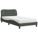 Maison Exclusive Lit avec matelas "Hvar", gris foncé, 100x200 cm, rembourré