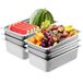 VEVOR Bac Gastronorme GN 1/1 Lot de 6, Récipient Inox pour Bain-marie 0,8 mm d'Épaisseur, Bac Inox Alimentaire 15 cm Profondeur, pour Fours à Convection, Réfrigérateurs, Stockage, Restauration