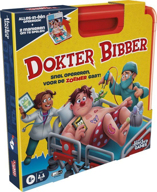 Hasbro Gaming Dokter Bibber Vernieuwde Editie - Bordspel - Gezelschapsspel
